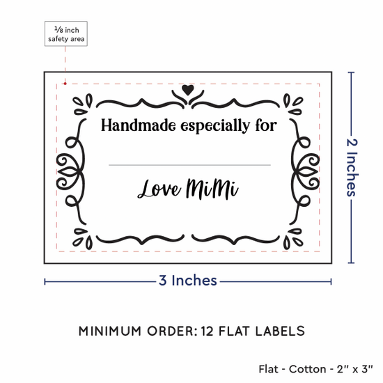 PPLR_HIDDEN_PRODUCT Swirl Accent Border with Fill in Blanks (2"x3" Cotton - 12 labels/set)