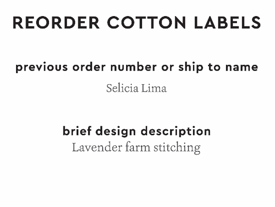 PPLR_HIDDEN_PRODUCT Reorder Previous Label Design - COTTON