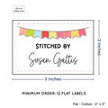 PPLR_HIDDEN_PRODUCT Colorful Banner (2"x3" Cotton - 12 labels/set)