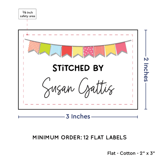 PPLR_HIDDEN_PRODUCT Colorful Banner (2"x3" Cotton - 12 labels/set)