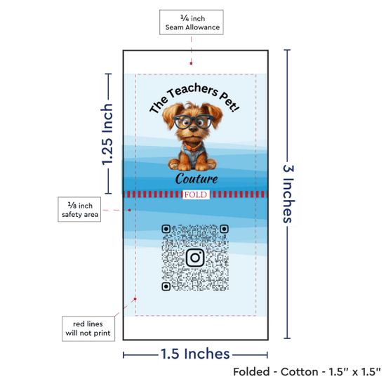 PPLR_HIDDEN_PRODUCT Print Your Logo or Image on FOLDED Cotton Tags