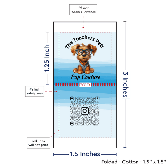 PPLR_HIDDEN_PRODUCT Print Your Logo or Image on FOLDED Cotton Tags
