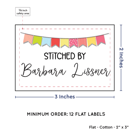 PPLR_HIDDEN_PRODUCT Colorful Banner (2"x3" Cotton - 12 labels/set)