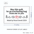 PPLR_HIDDEN_PRODUCT Double Heart Quote (2"x3" Cotton - 12 labels/set)