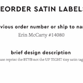 PPLR_HIDDEN_PRODUCT Reorder Previous Label Design - SATIN