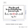 PPLR_HIDDEN_PRODUCT Double Heart Quote (2"x3" Cotton - 12 labels/set)
