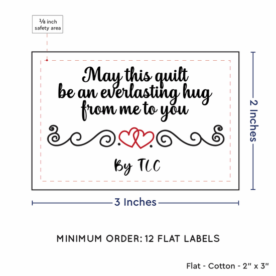 PPLR_HIDDEN_PRODUCT Double Heart Quote (2"x3" Cotton - 12 labels/set)
