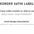 PPLR_HIDDEN_PRODUCT Reorder Previous Label Design - SATIN