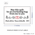 PPLR_HIDDEN_PRODUCT Double Heart Quote (2"x3" Cotton - 12 labels/set)