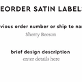 PPLR_HIDDEN_PRODUCT Reorder Previous Label Design - SATIN