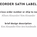 PPLR_HIDDEN_PRODUCT Reorder Previous Label Design - SATIN