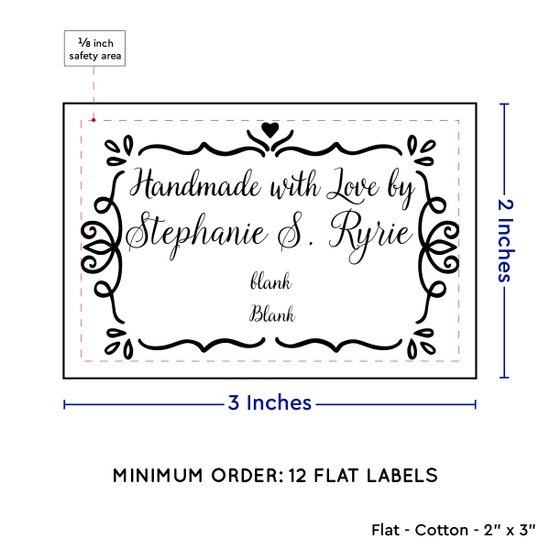 PPLR_HIDDEN_PRODUCT Swirl Accent Border (2"x3" Cotton - 12 labels/set)