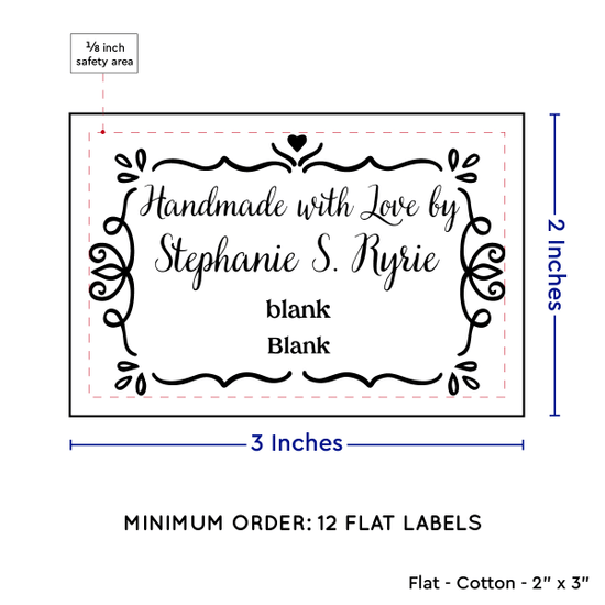 PPLR_HIDDEN_PRODUCT Swirl Accent Border (2"x3" Cotton - 12 labels/set)