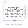 PPLR_HIDDEN_PRODUCT Double Heart Quote (2"x3" Cotton - 12 labels/set)