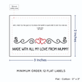 PPLR_HIDDEN_PRODUCT Double Heart Quote (2"x3" Cotton - 12 labels/set)