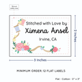 PPLR_HIDDEN_PRODUCT Thread and Flowers (2"x3" Cotton - 12 labels/set)