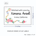 PPLR_HIDDEN_PRODUCT Thread and Flowers (2"x3" Cotton - 12 labels/set)