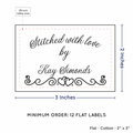 PPLR_HIDDEN_PRODUCT Double Heart Border (2"x3" Cotton - 12 labels/set)