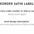 PPLR_HIDDEN_PRODUCT Reorder Previous Label Design - SATIN