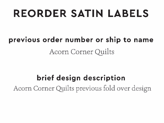 PPLR_HIDDEN_PRODUCT Reorder Previous Label Design - SATIN