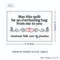 PPLR_HIDDEN_PRODUCT Double Heart Quote (2"x3" Cotton - 12 labels/set)