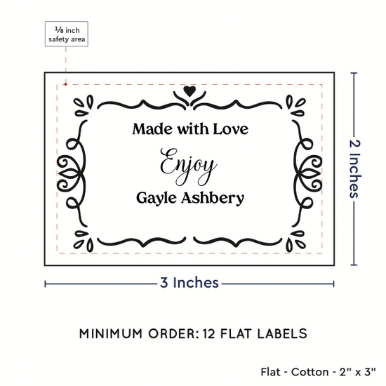 PPLR_HIDDEN_PRODUCT Swirl Accent Border (2"x3" Cotton - 12 labels/set)