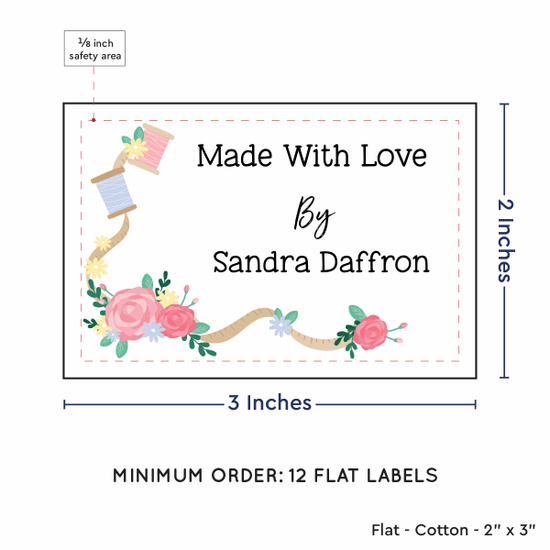 PPLR_HIDDEN_PRODUCT Thread and Flowers (2"x3" Cotton - 12 labels/set)