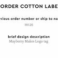 PPLR_HIDDEN_PRODUCT Reorder Previous Label Design - COTTON