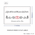 PPLR_HIDDEN_PRODUCT Double Heart Quote (2"x3" Cotton - 12 labels/set)