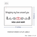 PPLR_HIDDEN_PRODUCT Double Heart Quote (2"x3" Cotton - 12 labels/set)