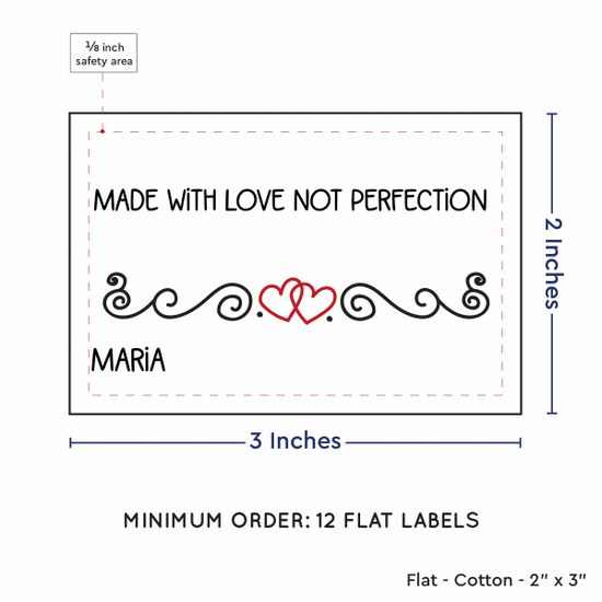 PPLR_HIDDEN_PRODUCT Double Heart Quote (2"x3" Cotton - 12 labels/set)