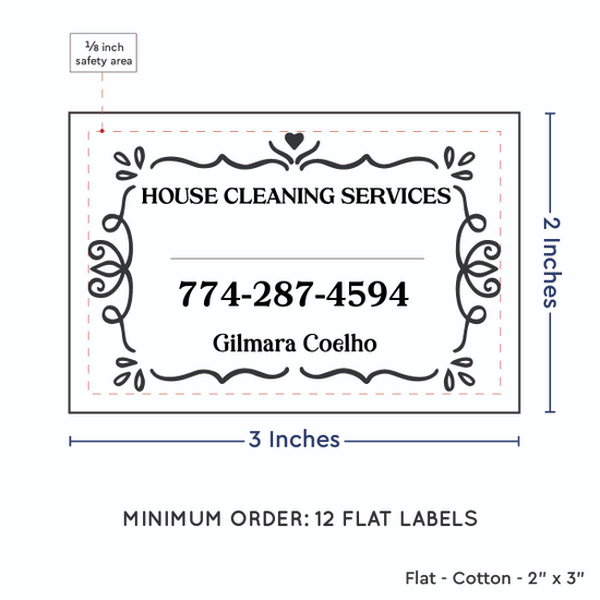 PPLR_HIDDEN_PRODUCT Swirl Accent Border with Fill in Blanks (2"x3" Cotton - 12 labels/set)