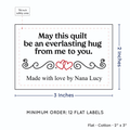 PPLR_HIDDEN_PRODUCT Double Heart Quote (2"x3" Cotton - 12 labels/set)