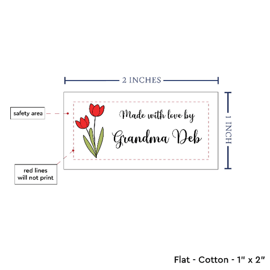 PPLR_HIDDEN_PRODUCT Spring Tulips (2"x1"-Cotton)