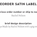 PPLR_HIDDEN_PRODUCT Reorder Previous Label Design - SATIN