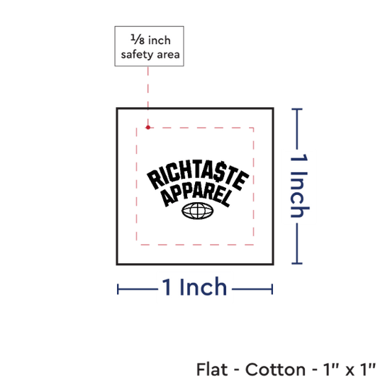 PPLR_HIDDEN_PRODUCT Print your Logo or Image on FLAT Cotton Tags