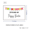 PPLR_HIDDEN_PRODUCT Colorful Banner (2"x3" Cotton - 12 labels/set)