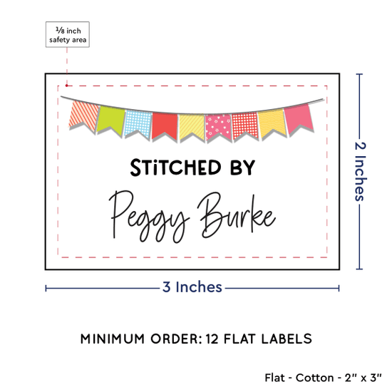 PPLR_HIDDEN_PRODUCT Colorful Banner (2"x3" Cotton - 12 labels/set)