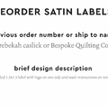 PPLR_HIDDEN_PRODUCT Reorder Previous Label Design - SATIN