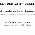 PPLR_HIDDEN_PRODUCT Reorder Previous Label Design - SATIN