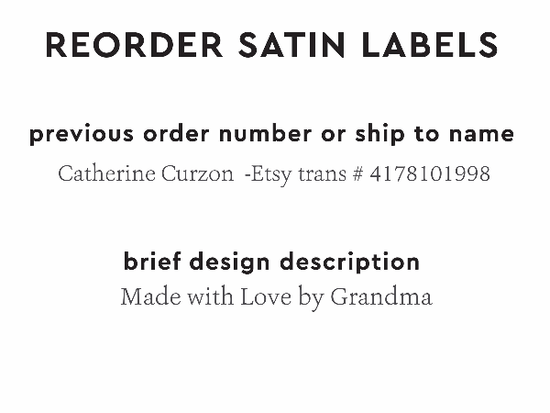PPLR_HIDDEN_PRODUCT Reorder Previous Label Design - SATIN