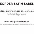 PPLR_HIDDEN_PRODUCT Reorder Previous Label Design - SATIN