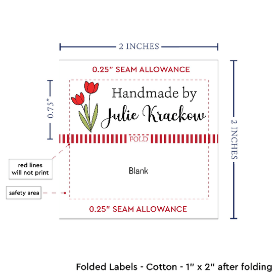 PPLR_HIDDEN_PRODUCT Spring Tulips (2"x1"-Cotton)