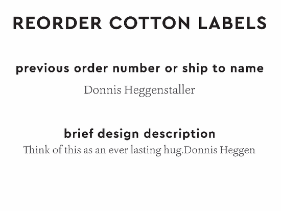 PPLR_HIDDEN_PRODUCT Reorder Previous Label Design - COTTON