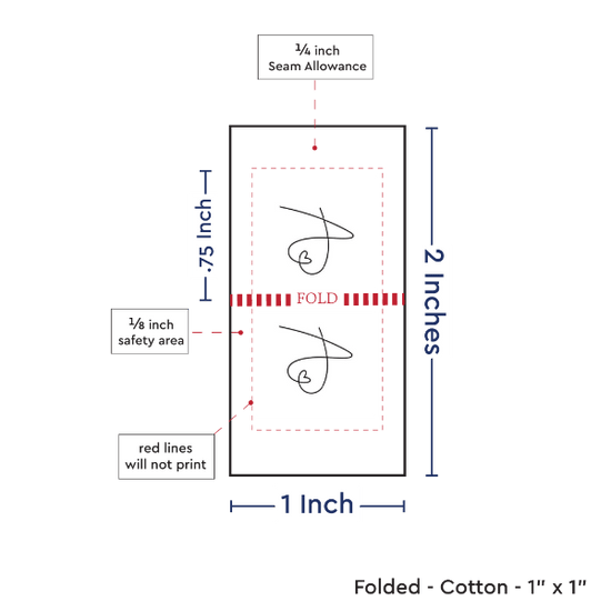 PPLR_HIDDEN_PRODUCT Print Your Logo or Image on FOLDED Cotton Tags