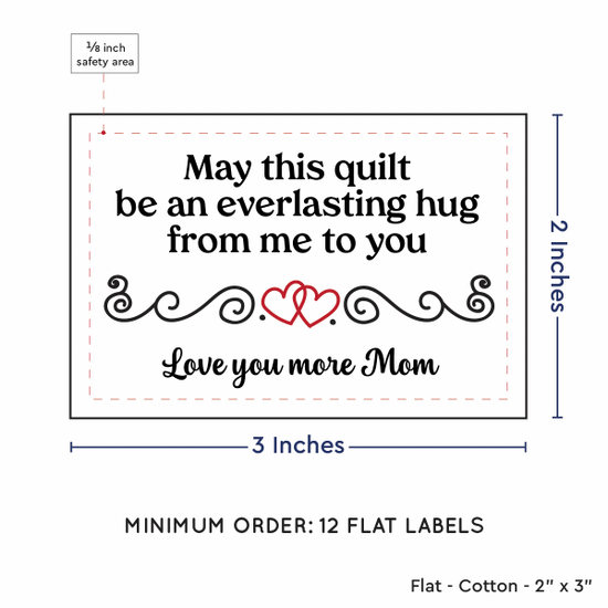 PPLR_HIDDEN_PRODUCT Double Heart Quote (2"x3" Cotton - 12 labels/set)