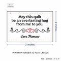 PPLR_HIDDEN_PRODUCT Double Heart Quote (2"x3" Cotton - 12 labels/set)