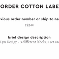 PPLR_HIDDEN_PRODUCT Reorder Previous Label Design - COTTON