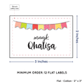PPLR_HIDDEN_PRODUCT Colorful Banner (2"x3" Cotton - 12 labels/set)