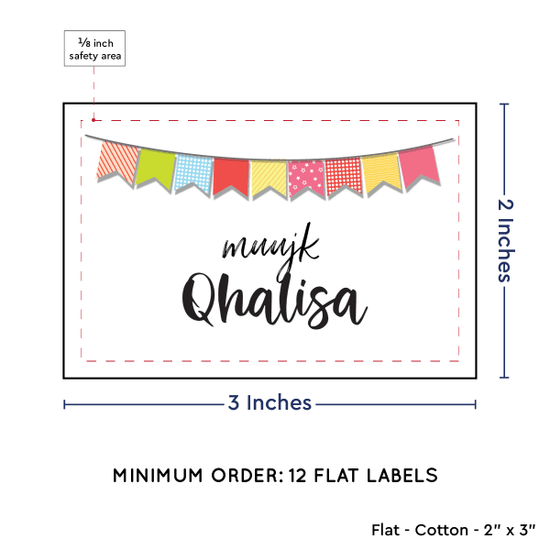 PPLR_HIDDEN_PRODUCT Colorful Banner (2"x3" Cotton - 12 labels/set)